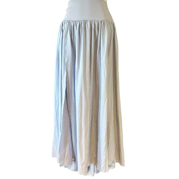 Halara Womens XL Pastel Blue Maxi Skirt with Slit and attached Briefs NWT - Picture 1 of 11